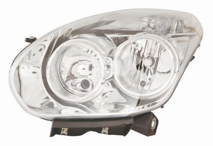 ABAKUS 661-1163LMLD-EM Headlight Left, H7, H1, with motor for headlamp levelling, PX26d, P14.5s