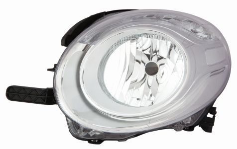ABAKUS 661-1170RMLD-EM Headlight Right, H7, chrome, with motor for headlamp levelling, PX26d