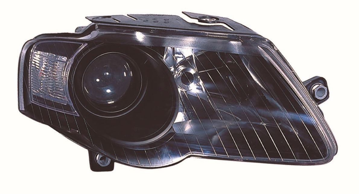 ABAKUS 441-11A7R-LDEM2 Headlight Right, H7/H7, W5W, with motor for headlamp levelling, Housing with black interior, PX26d