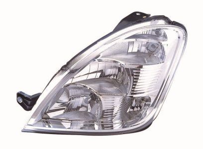 ABAKUS 663-1107L-LD-EM Headlight Left, H1, H7, Crystal clear, with motor for headlamp levelling, P14.5s, PX26d