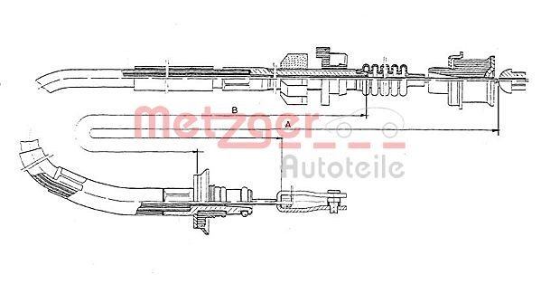 METZGER 18.162 Clutch cable HONDA CIVIC 2002 price