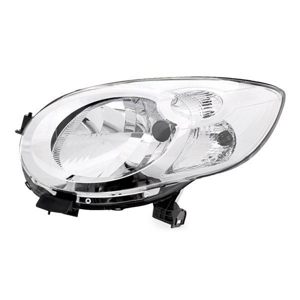 552-1123L-LD-EM Front headlight 552-1123L-LD-EM ABAKUS Left, H4, PY21W, W5W, for right-hand traffic, without bulb holder, without bulb, P43t, BAU15s