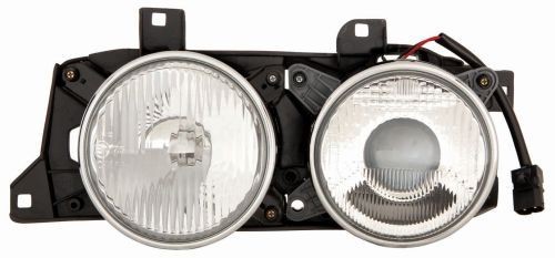 ABAKUS 444-1114L-LD-E Headlight Left, H1, W5W, Halogen, Dual Headlight, with low beam, with high beam, with position light, for right-hand traffic, with bulb holder, without motor for headlamp levelling, P14.5s