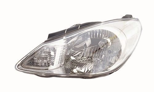 221-1145RMLD-EM ABAKUS Headlight HYUNDAI Right, H4, Crystal clear, with indicator, for right-hand traffic, with motor for headlamp levelling, P43t