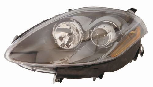 ABAKUS 661-1153LMLDEM7 Headlight Left, H1, H7, with indicator, with high beam, with reflector, for right-hand traffic, without bulbs, with motor for headlamp levelling, P14.5s
