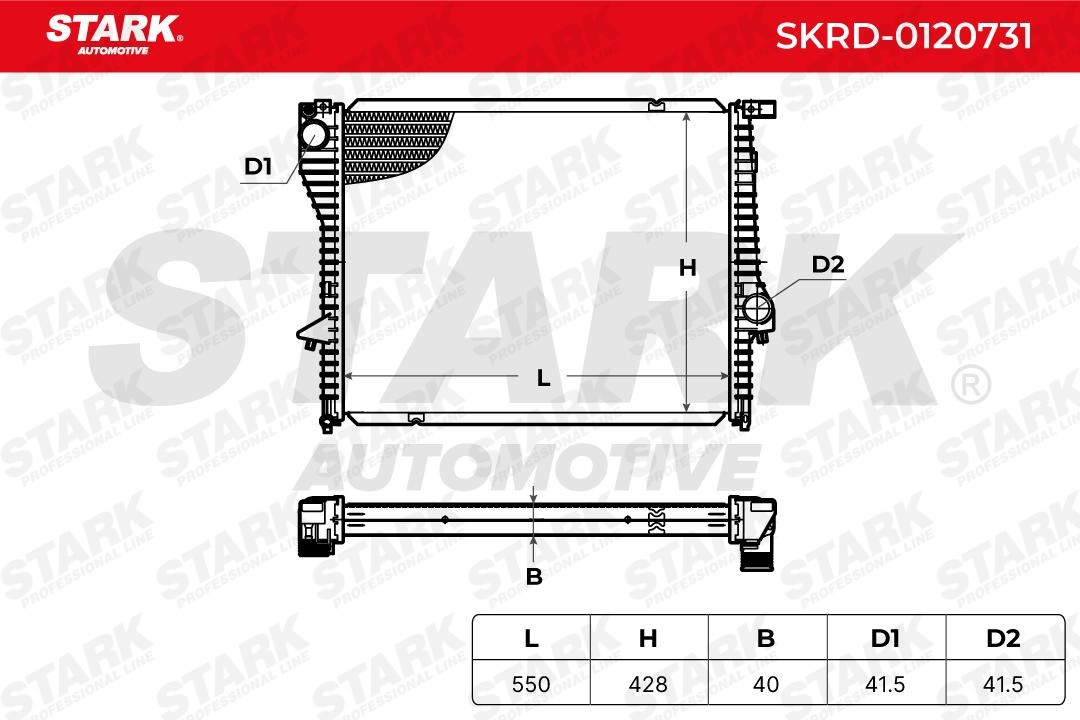 STARK Radiator, engine cooling SKRD-0120731 for BMW Z3