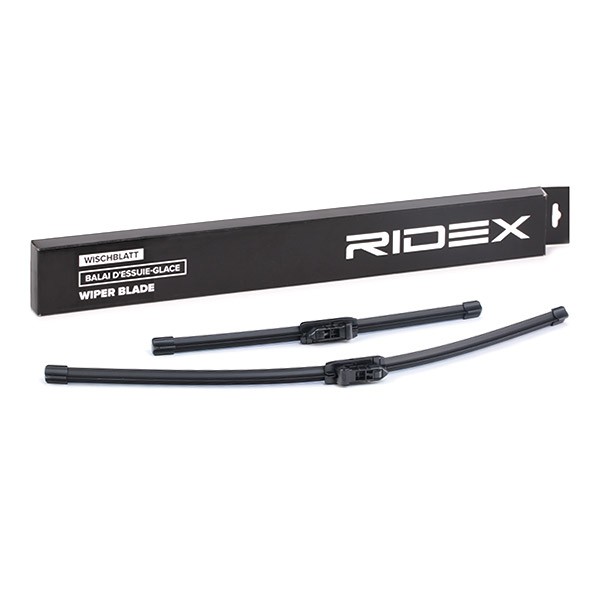 RIDEX 298W0106 Wiper blade 650, 400 mm Front, Beam, with spoiler, for left-hand drive vehicles, Pin Fixing