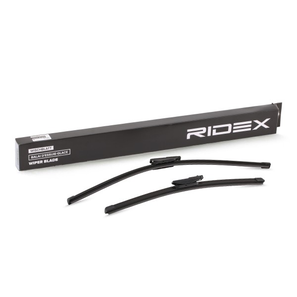 RIDEX 298W0105 Wiper blade 600, 450 mm Front, Beam, with spoiler, for left-hand drive vehicles, 24/18 Inch
