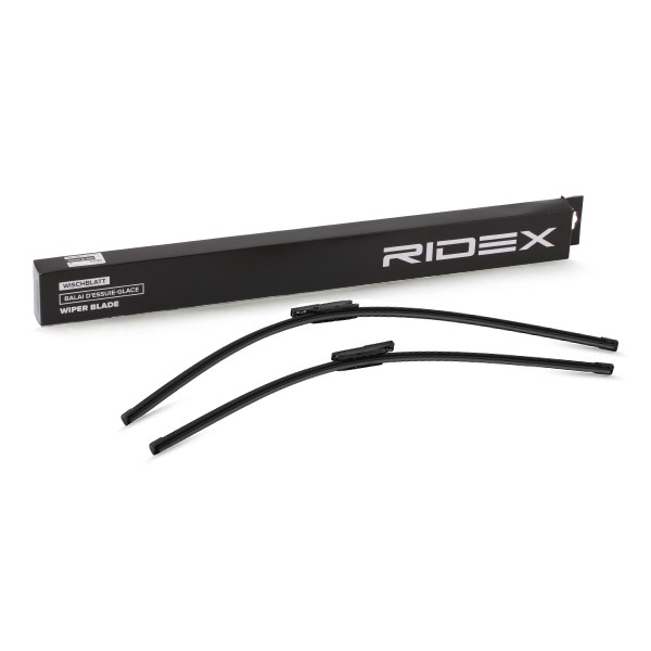 RIDEX 298W0111 Wiper blade 750, 650 mm Front, Flat wiper blade, Beam, for left-hand drive vehicles