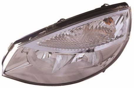 ABAKUS 551-1144R-LD-EM Headlight Right, H1, H7, W5W, PY21W, Halogen, Crystal clear, with low beam, with indicator, with high beam, with position light, without outline marker light, for right-hand traffic, without bulb, with bulb holder, without electric motor, P14.5s, PX26d, BAU15s