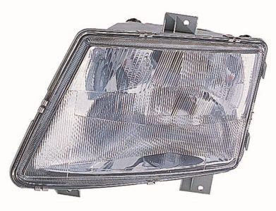 440-1119R-LD-EM ABAKUS Headlight MERCEDES-BENZ Right, H1, H4, white, with low beam, with high beam, with front fog light, without bulb, without bulb holder, P14.5s, P43t