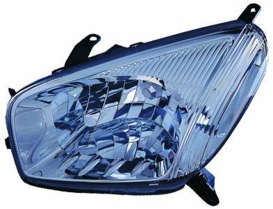 ABAKUS 212-11F4R-LD-EM Headlight Right, H4, Crystal clear, without bulb holder, without bulb, P43t