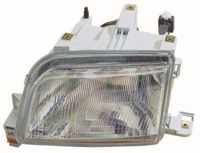 ABAKUS 551-1115L-LD-EM Headlight Left, H4, with low beam, with outline marker light, with high beam, for right-hand traffic, with bulb holder, without bulb, P43t