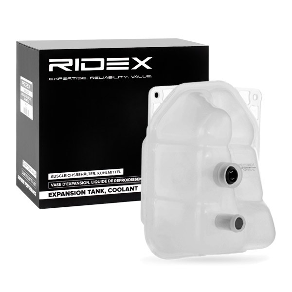 397E0019 RIDEX Coolant expansion tank AUDI without lid, with sensor