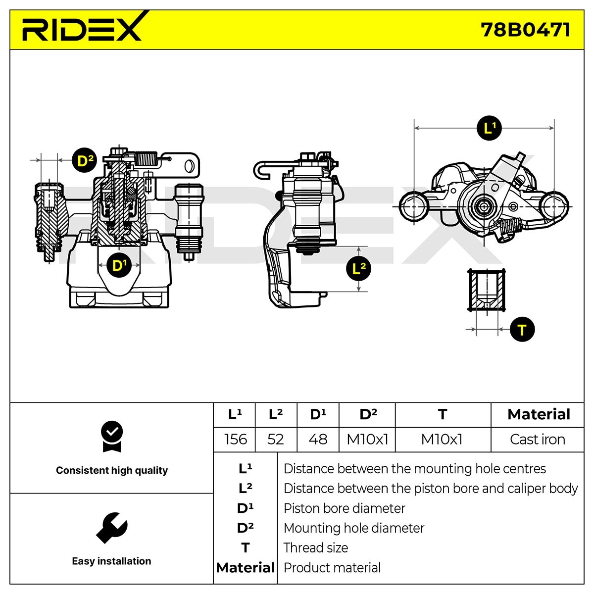 RIDEX Brake calipers 78B0471 buy online