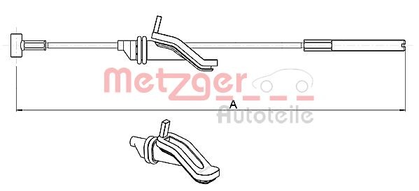 METZGER Front, 337mm, Disc/Drum, COFLE Cable, parking brake 10.5363 buy