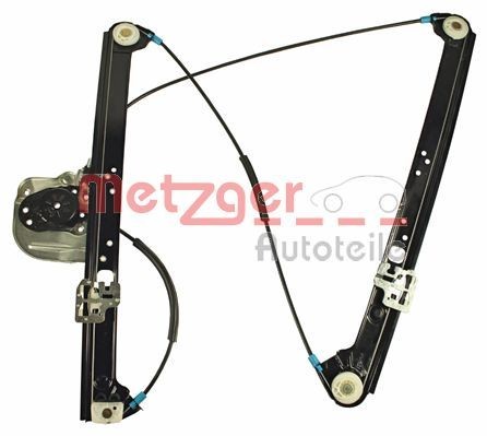 METZGER 2160179 Window regulator Left Front, Operating Mode: Electric, without electric motor