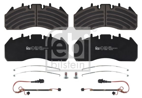 29174 FEBI BILSTEIN Front Axle, Rear Axle, incl. wear warning contact, with fastening material Width: 109,7mm, Thickness 1: 29mm Brake pads 16690 buy