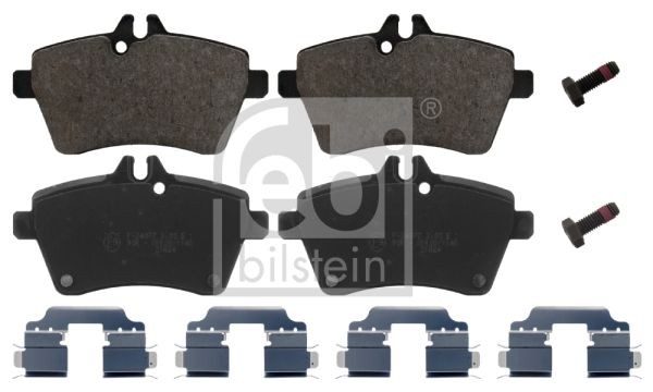 FEBI BILSTEIN 16807 Brake pad set Front Axle, with attachment material