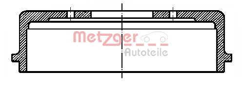 METZGER BT233 Brake drum Fiat Ducato 290 Platform 2.5 D 75 hp Diesel 1993 price