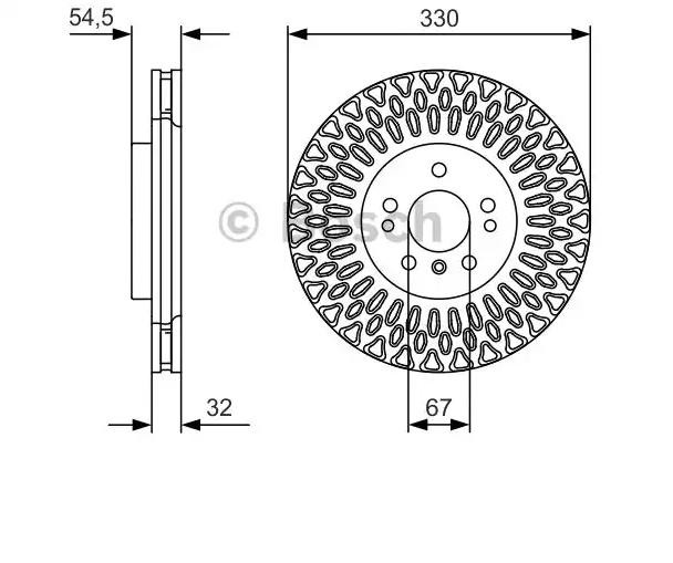 BOSCH Brake rotors 0 986 479 D08 suitable for MERCEDES-BENZ ML-Class, GLE