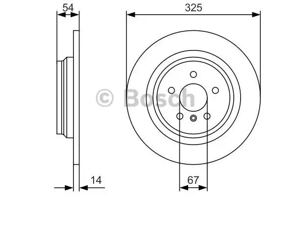 BOSCH Brake rotors 0 986 479 D10 suitable for MERCEDES-BENZ ML-Class, GLE