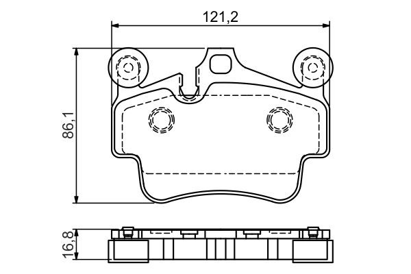 BOSCH 0 986 494 567 Brake pad set Low-Metallic, with anti-squeak plate, with mounting manual