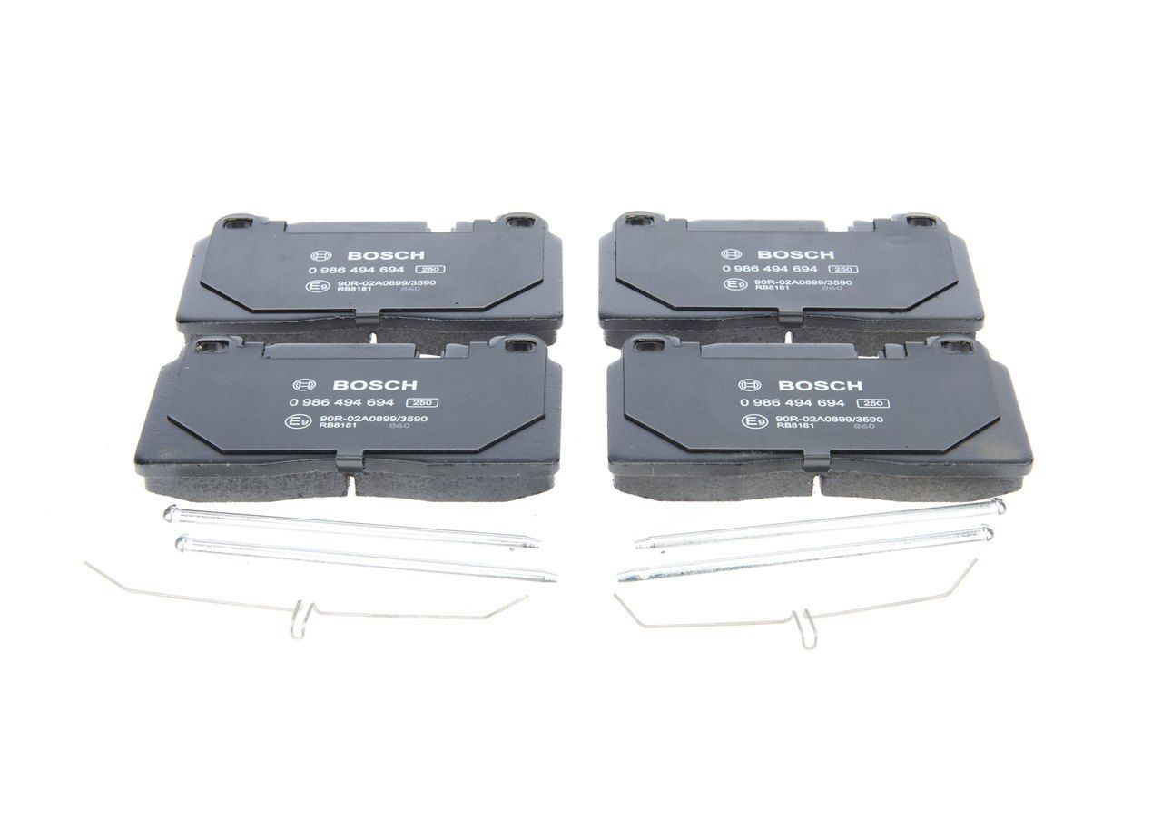 0986494694 Disc brake pads BOSCH D1663 review and test