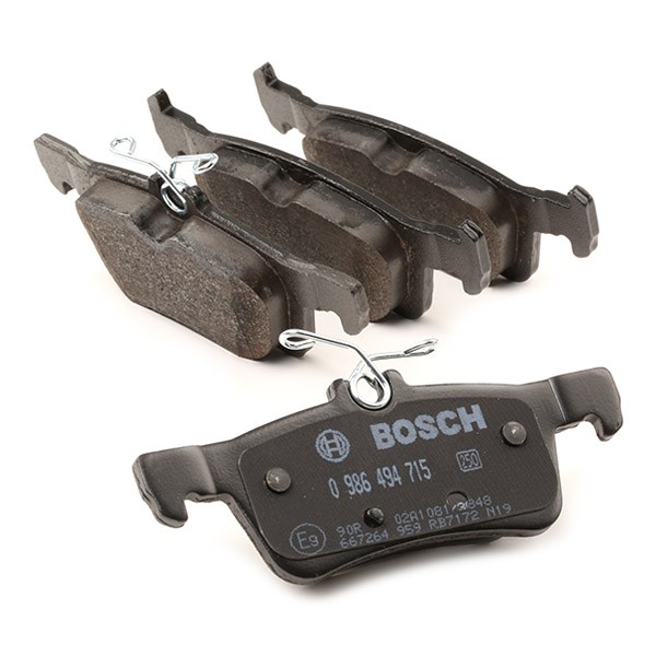 0986494715 Disc brake pads BOSCH E9 90R-02A1081/3848 review and test