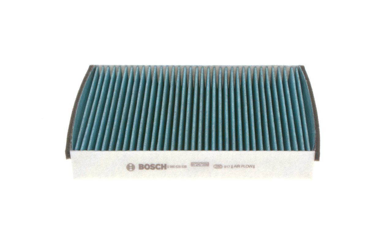 BOSCH 0986628538 Air conditioner filter Activated Carbon Filter, 245 mm x 202 mm x 35 mm, FILTER+