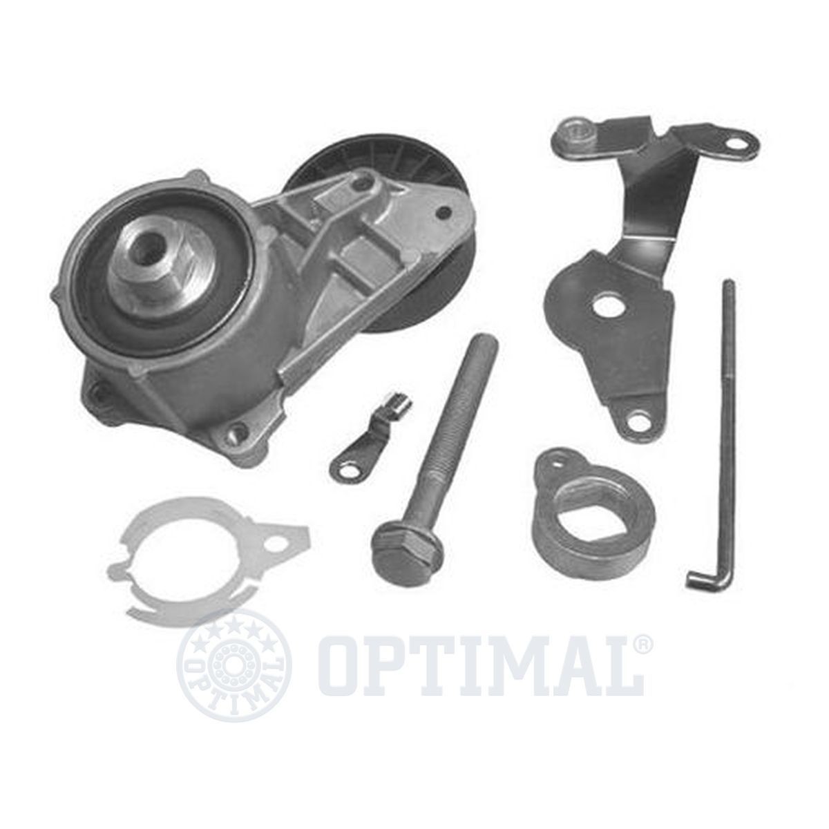 OPTIMAL with attachment material, with holder Belt Tensioner, v-ribbed belt 0-N1003S buy