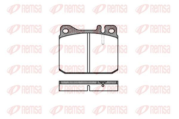 KAWE Brake pad kit 0010 20 suitable for MERCEDES-BENZ 123-Series, S-Class, SL