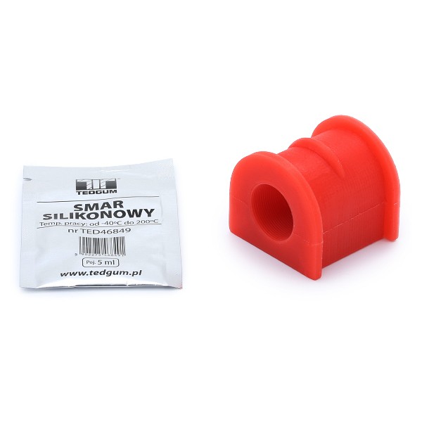 Sway bar bushes TEDGUM inner, Front Axle, PU (Polyurethane), 26 mm, with grease cap - 00507897