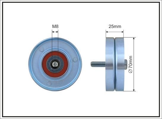 CAFFARO Ø: 70mm Deflection / Guide Pulley, v-ribbed belt 01-14 buy