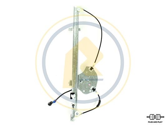 AC Rolcar 01.2507 Window regulator Left Front, Operating Mode: Electric, with electric motor