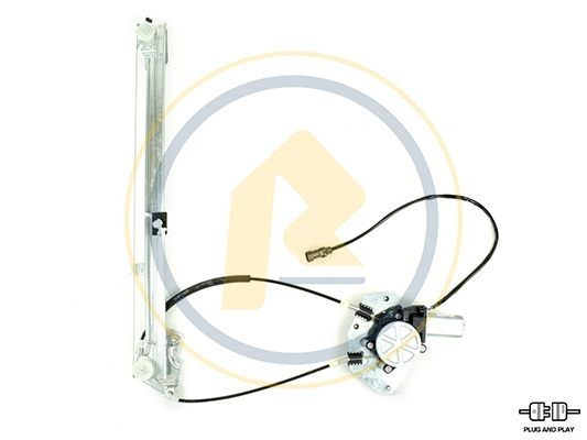 AC Rolcar 01.2607 Window regulator Left Front, Operating Mode: Electric, with electric motor
