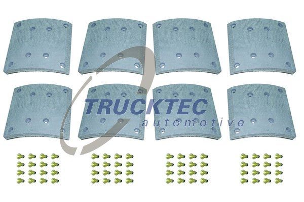 Original TRUCKTEC AUTOMOTIVE Brake drums and shoes 01.35.005 for MERCEDES-BENZ T1 Bus