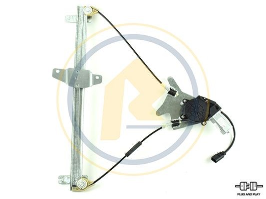 AC Rolcar 01.4045 Window regulator Left Front, Operating Mode: Electric, with electric motor