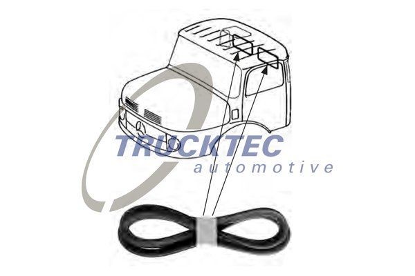 Original 01.50.001 TRUCKTEC AUTOMOTIVE Window seal experience and price