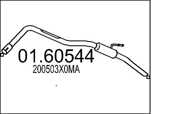 MTS 01.60544 Rear silencer NISSAN experience and price
