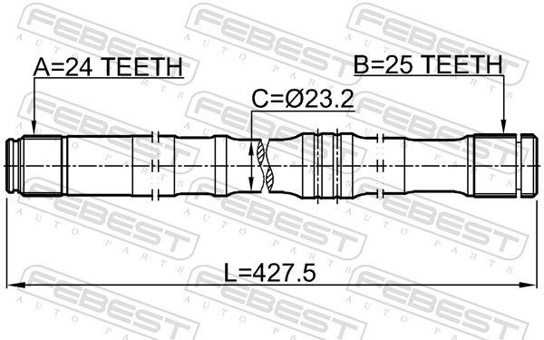 0112ZNR10LH Half shaft FEBEST 0112-ZNR10LH review and test