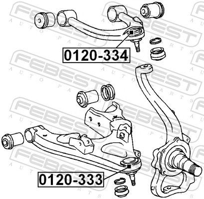 0120334 Ball joint suspension arm FEBEST 0120-334 review and test