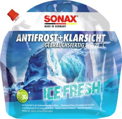 SONAX Ice fresh 01334410 Window cleaner Bag, Temperature range to: -20°C, Capacity: 3l
