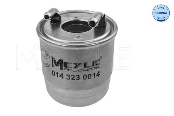 MFF0021 MEYLE with connection for water sensor, without filter heating, ORIGINAL Quality, with gaskets/seals Height: 117,5mm Inline fuel filter 014 323 0014 buy