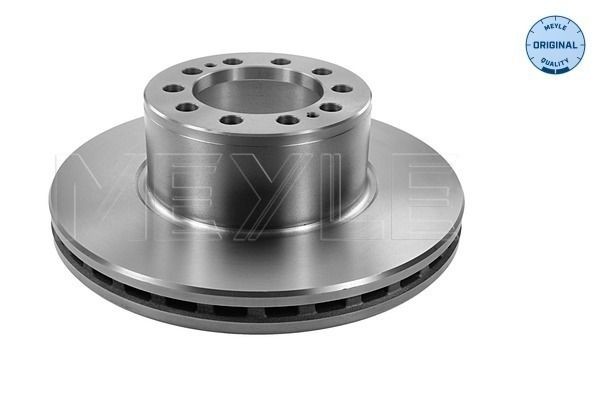 MBD0078 MEYLE non-steered trailing axle, steered leading axle, Front Axle, steered trailing axle, non-steered leading axle, 430x45mm, 10x168, Vented Ø: 430mm, Num. of holes: 10, Brake Disc Thickness: 45mm Brake rotor 015 521 2109 buy