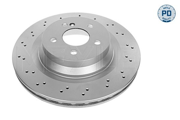 MEYLE 015 523 0017/PD Brake disc Rear Axle, 330x26mm, 5x112, Vented, Perforated, Zink flake coated