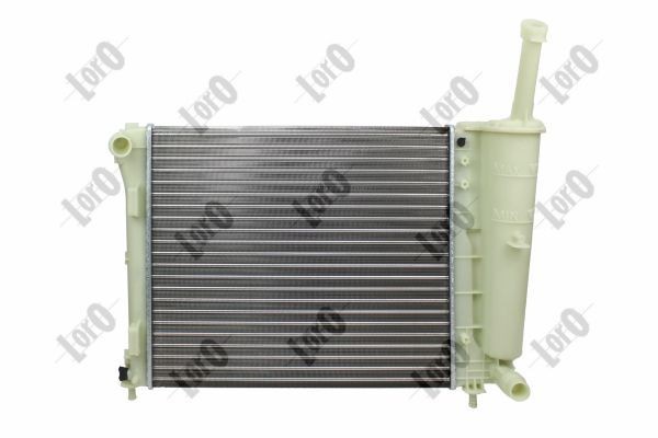 ABAKUS 016-017-0054 Engine radiator Aluminium, 485 x 415 x 23 mm, Manual Transmission