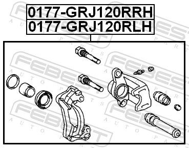 0177GRJ120RRH Disc brake caliper FEBEST 0177-GRJ120RRH review and test