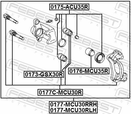 0177MCU30RLH Disc brake caliper FEBEST 0177-MCU30RLH review and test