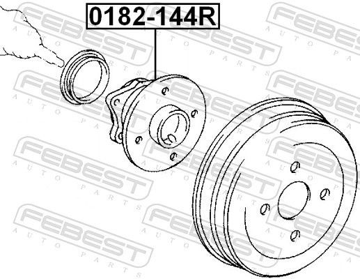 0182144R Wheel Hub FEBEST 0182-144R review and test